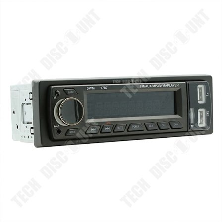 Bluetooth Bilradio - TECH DISCOUNT - TD - 12V - Dubbel USB - Högt Kvalitetsljud