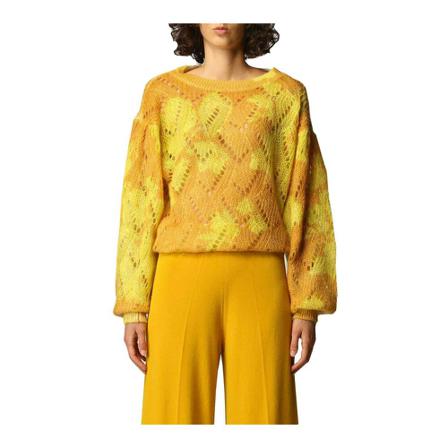 Twinset, Decoro shirt 212Tp 3550 Geel, Dames, Maat:S
