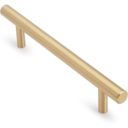 5 Messing Skuffesknopper til Skabe, Køkkenmøbelgreb, Hulcentre 64mm til 160mm