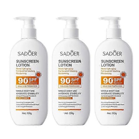 1/2/3 st SPF 90+ Solskyddsmedel för Ansikte Hela Kroppen Användning Protector Solar UV-resistent Reparerande Solar Blocker Ansiktssolskyddslotion 