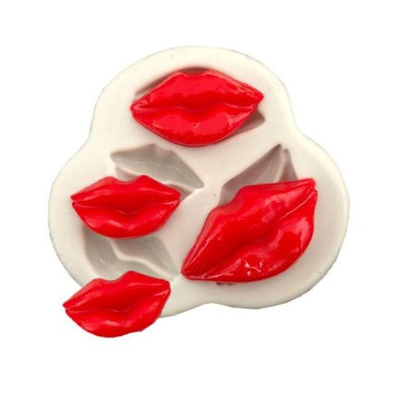 Bagt Silikoneform Læbeform Læber Fondant Kageform