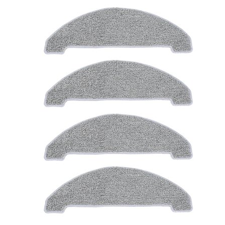 4 stk. moppeklut for støvsuger, erstatning fiber feiemaskin rengjøringsmoppeklut for Xiaomi Viomi S9