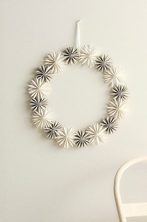Jotex - Krans Natuurwit/beige Natuurwit/beige - SNOWSTARS - Koop Kerstversiering bij Jotex