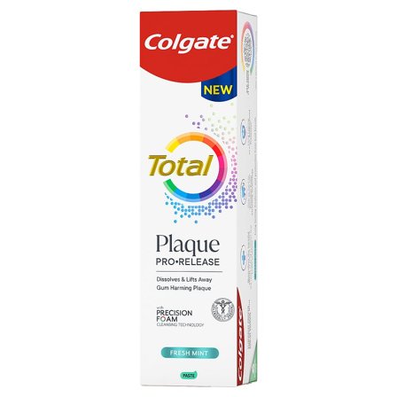 Colgate Tandpasta Total Plaque Pro Release Fresh Mint, Medicin & Pleje, Mund & Tandpleje, Tandpasta