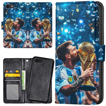 iPhone 7/8/SE - Plånboksfodral/Skal Messi