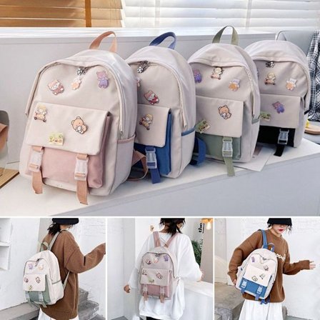 Oxford ryggsäck med stor kapacitet Tonårs skolväska