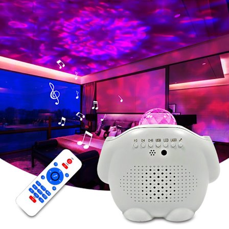 (Valkoinen) Tähtiprojektor, 4-in-1 Dynaaminen LED-projektor, 32 Pro