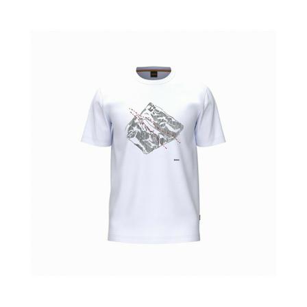 Hugo Boss T-Shirts vit, Herr, Herr, Storlek: 3XL
