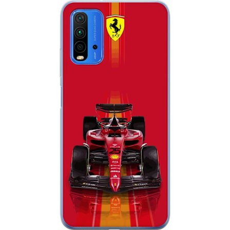 Yhteensopiva Puhelinkuori Xiaomi Xiaomi Redmi 9T Ferrari Formula 1 -auto ikonisessa punaisessa muotoilussa urheilullisella tarkkuudella