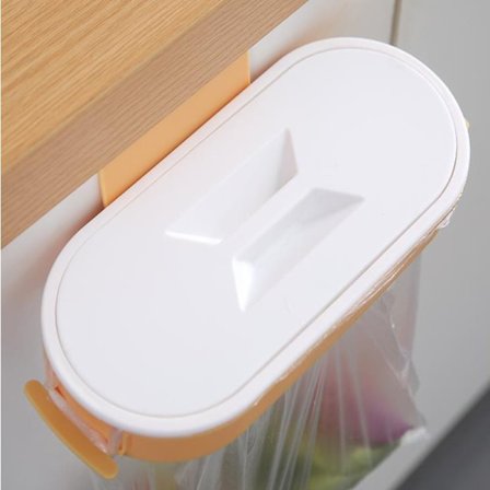 Gul bærbar plastik hængende pose til køkkenaffald, krogopbevaring