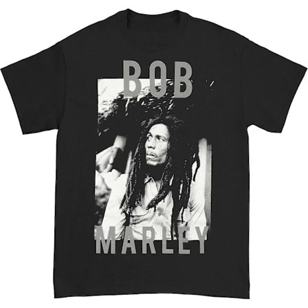 Bob Marley Mustavalkoinen Tuijotus T-paita