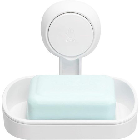 Såpeskål, 2 stk, sugekopp såpeskål, veggmontert, såpedispenser for dusj, avtakbar