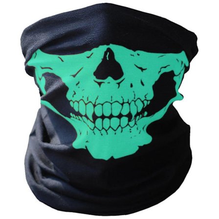 Skelettmask / Scarf / Halsduk | Halloween - Skelettmask