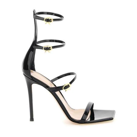 Gianvito Rossi, Sandals Zwart, Dames, Maat:36 EU,leather