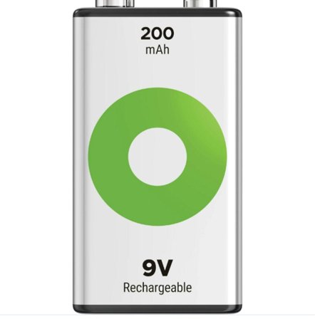 GP ReCyko Rechargeable 9V-battery, 200 mAh, 1-pack