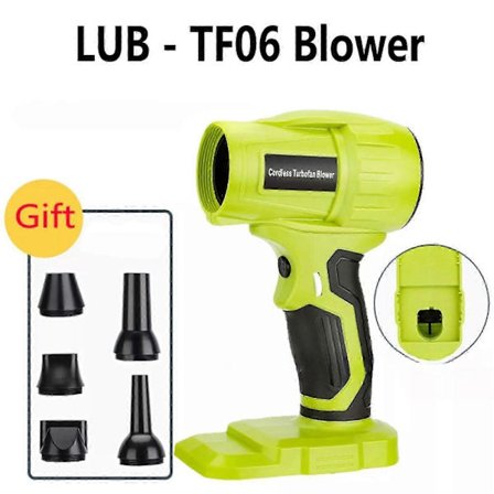 För Ryobi 18V Sladdlös Lövblås för Arbetsplats 350W Turbo Jet Fläkt Kraftfullt Utomhusverktyg