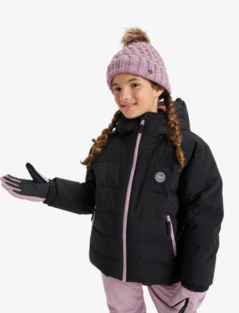 Roxy Snowyhill Puffy Girl Jk - Black - 140