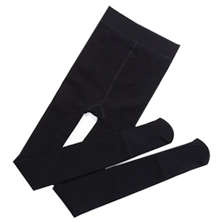 Korkeavyötäröiset, läpinäkymättömät sukkahousut talven lämpöön naisten fleecevuorella