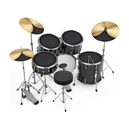 10-delt trommedæmper sæt skum trommesætdæmper til basstromme og lilletromme