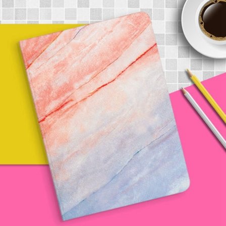 Stilrent skal för iPad 234 tum rosa marmor mini söt tecknad