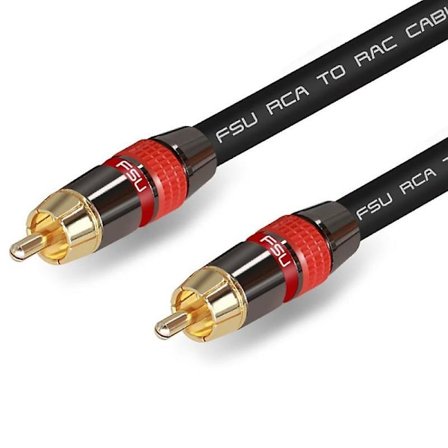 Digital Audio RCA-kabel Premium Stereo RCA till RCA Koaxial SPDIF-kabel Hane Högtalare Hifi Subwoofer