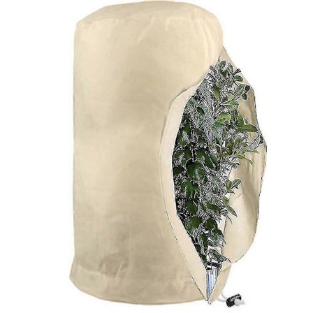 Frostskyddspåsar för växter Återanvändbart växtskydd med dragsko Trädgårdsfleece påsar Vinter TAO [DB]