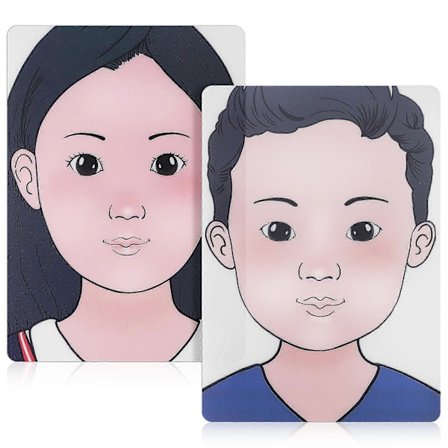 1 Sæt Ansigtsmalingsøveplade Vaskbar Makeup Øveplade Ansigtsmakeup Øvelse Drenge Pige Ansigtsmaleri Øvelsesværktøj