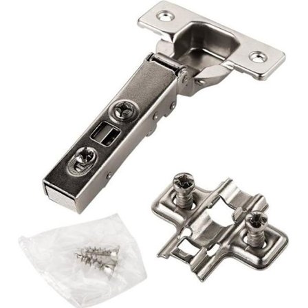 FURNICA 20x Fermentert silkemyk skapdørhengsel + Euro-etset feste