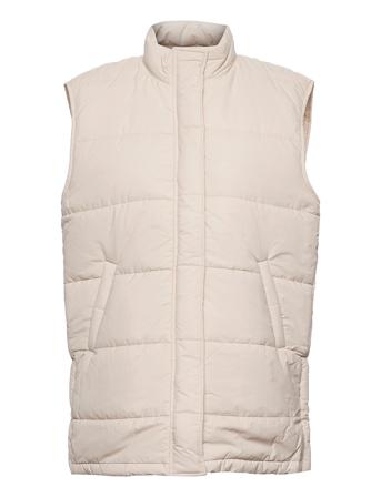 Michel Puffer Vest Vests Padded Vests Beige A-View