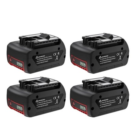 Bosch 18V Batteri, 60Ah Kapacitet, Genopladeligt Li-ion, 4 batteri