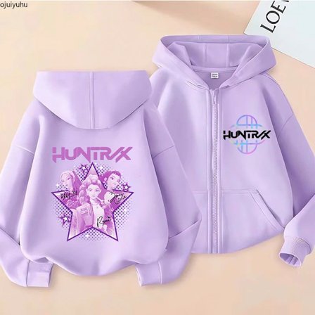 KPop anime koreansk version fashionable herre- og dame casual lynlås hoodie