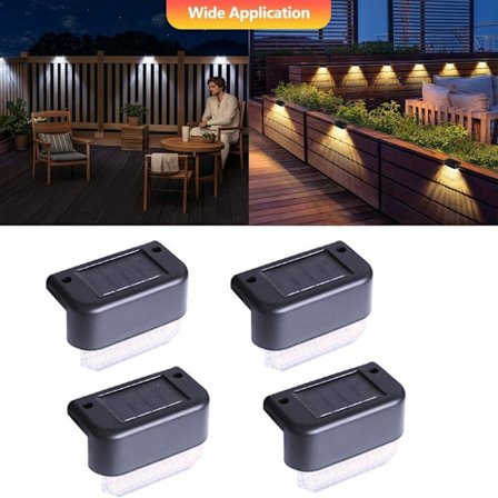 Solcelle Hegnlampe 4/8/12/16-pak – LED Trappebelysning, Udendørsbelysning og Haveudsmykning_TF_TF