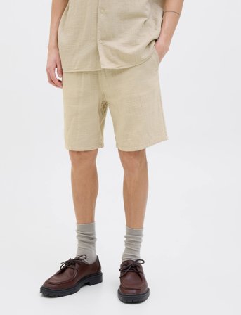 Jack & Jones Jpstjaiden Patras Jogger Short Srt - Beige - S