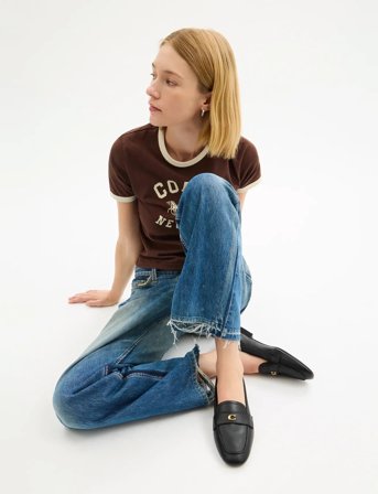 Coach Suede Loafers - Black - 36