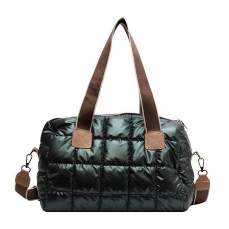 Hobos Shopper Bag Puffy Håndtaske GRØN