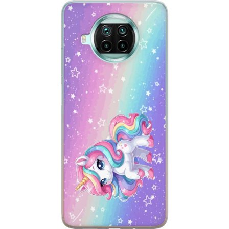 Yhteensopiva Puhelinkuori Xiaomi Mi 10T Lite 5G Stitch polaroid-kehyksissä sinisillä pastellisävyillä ja suloisilla ilmeillä kollaaseissa sydämillä