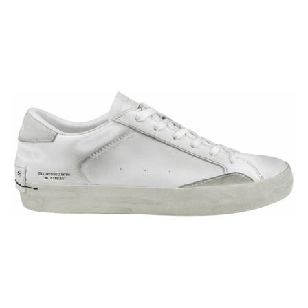 Crime London LOW TOP Distressed , Wit , Heren , Maat: 42 EU
