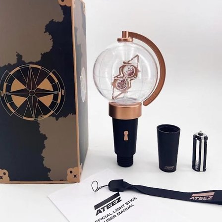 Kpops Ateez Lightstick Ver.2 Ver.1 Globe Concert Håndlampe Samling Fest Flash Fluorescerende Legetøj Gave Til Fans