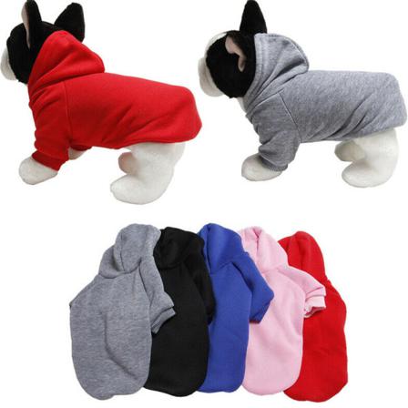 Pet Cat Hoodie Kostym Hund Valp Coat Outfit Jumper Varm Jacka