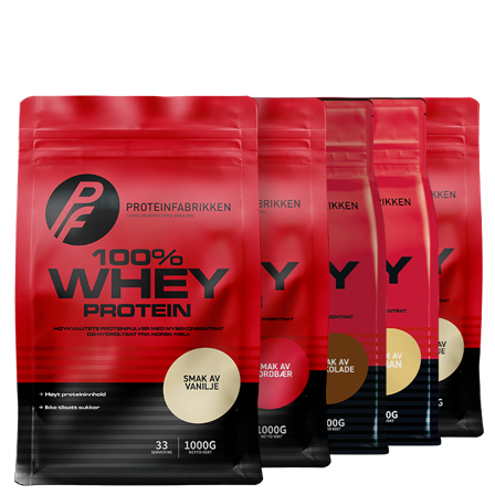 Plukk og velg 100% Whey, 5x1kg