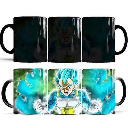 Dragon Ball Vegeta Värin Vaihtava Muki Keraaminen Kahvimuki Terminen Teekuppi Uutuuslahja_Kvalitetsgåvor