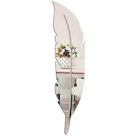 Sulkapeili seinälle, 3D-akryylipeili sulka seinätarrat moderni kodin sisustus irrotettavat taidetarrat olohuoneeseen makuuhuoneeseen kylpyhuoneeseen 