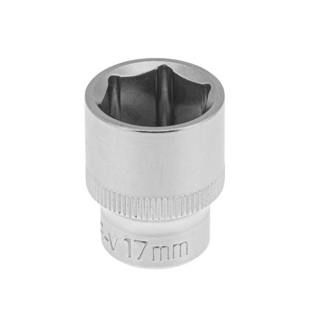 PELA 562380 Hylsa drivstorlek 3/8", 6-kant, kort 17 mm, Handverktyg