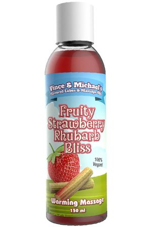 Fruity Strawberry Rhubarb Bliss Warming Massage 150ml Hierontaöljy