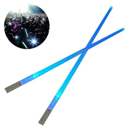 Led Luminous Chopsticks Light Stick Concert Artifact, Flashing Stick Chopsticks(Blå)
