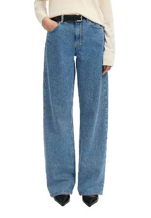 Selected Femme SLFWIDE BEA-KORI High waist Jeans Dam Blå 30/32