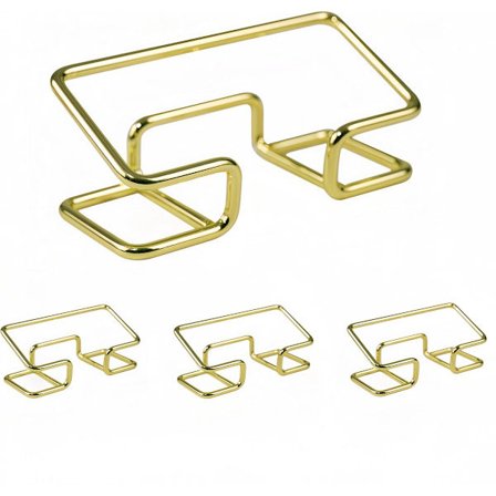 4-delt sæt - Visitkort holder - Bord visitkortclips - Metal visitkort holder - 10*4*4,5 cm