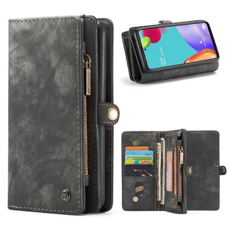 CaseMe Samsung Galaxy A52 5G Pung med Lynlås - Sort
