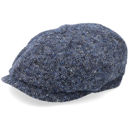 Stetson - Ble flatcap Czapka Z Daszkiem - Hatteras Donegal Navy Flat Cap @ Hatstore