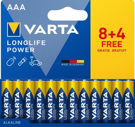 VARTA Batterie LONGLIFE Power AAA NEU 12St. (8+4)